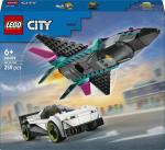LEGO Straalvliegtuig vs. sportauto (60489)