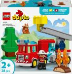 LEGO Brandweertruck met slang en brandweerman (10473)