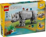 LEGO Wilde dieren: machtige neushoorn met vogels (31171)