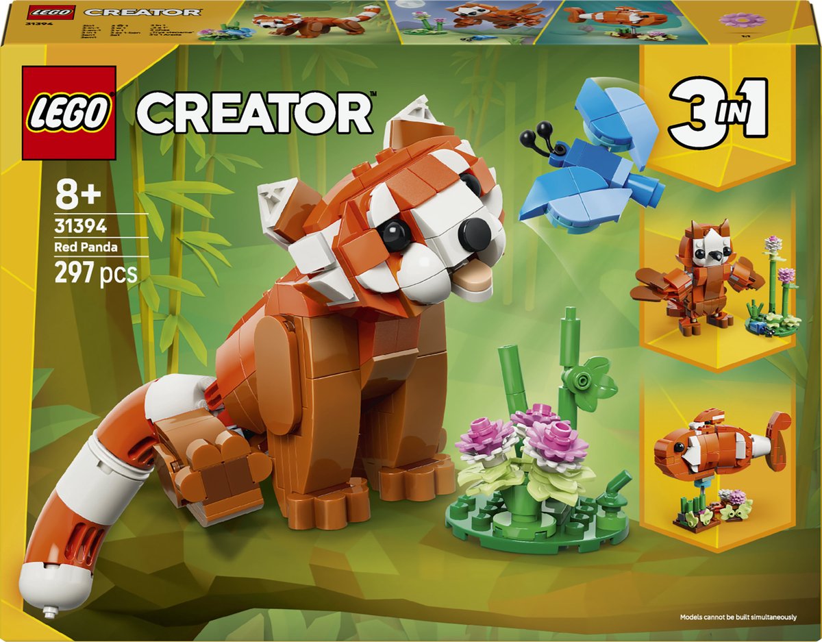 LEGO Schattige dieren: rode panda (31394)